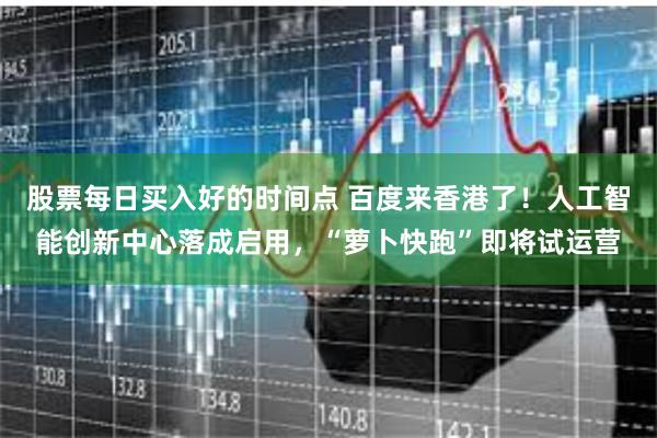 股票每日买入好的时间点 百度来香港了！人工智能创新中心落成启用，“萝卜快跑”即将试运营